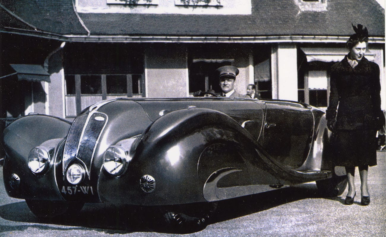 1937 Delahaye Type 135MS Special Roadster 'before' photo
