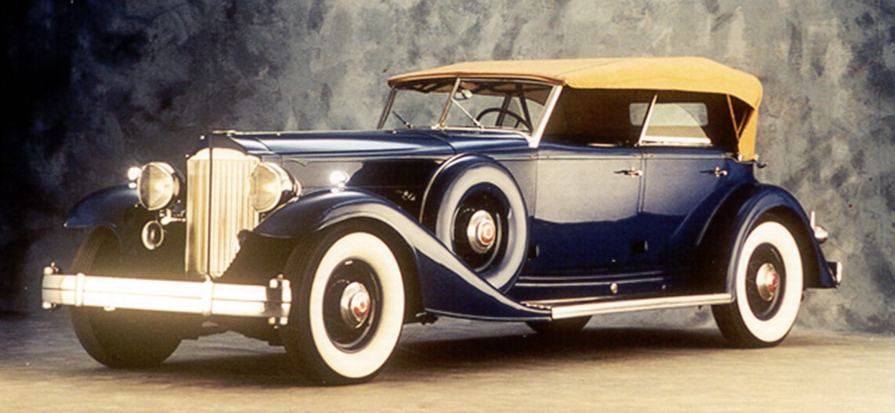 1933 Packard Twelve Dual Cowl Sport Phaeton 'before' photo