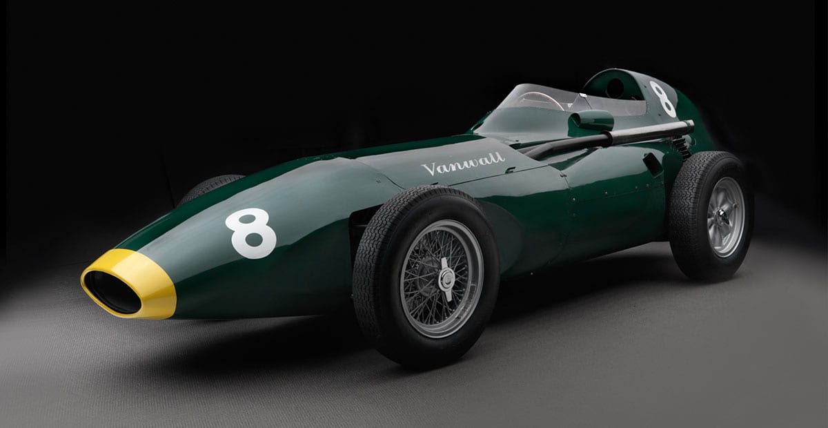 1958 Vanwall Formula 1 'after' photo