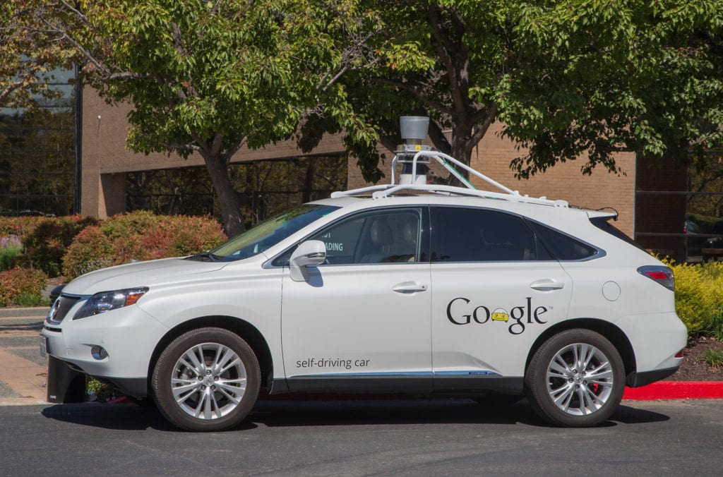 2014 Google Self-Driving Lexus - Google has been a leader in developing self-driving vehicles.